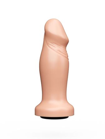 Анальный фаллоимитатор телесного цвета с ярко выраженной головкой - 14 см.